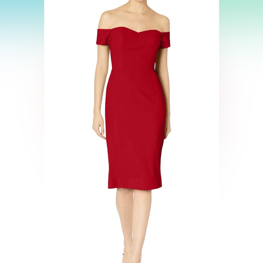 Dress the population - Garnet Dress Off the shoulder